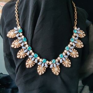 Natasha statement necklace with rhinestones (#85)